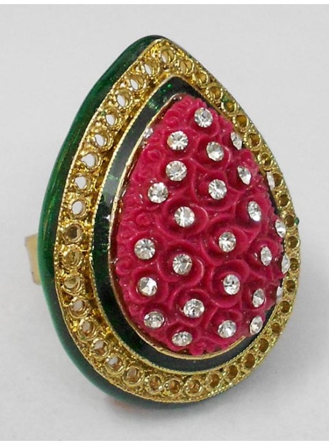 Kundan Finger Ring